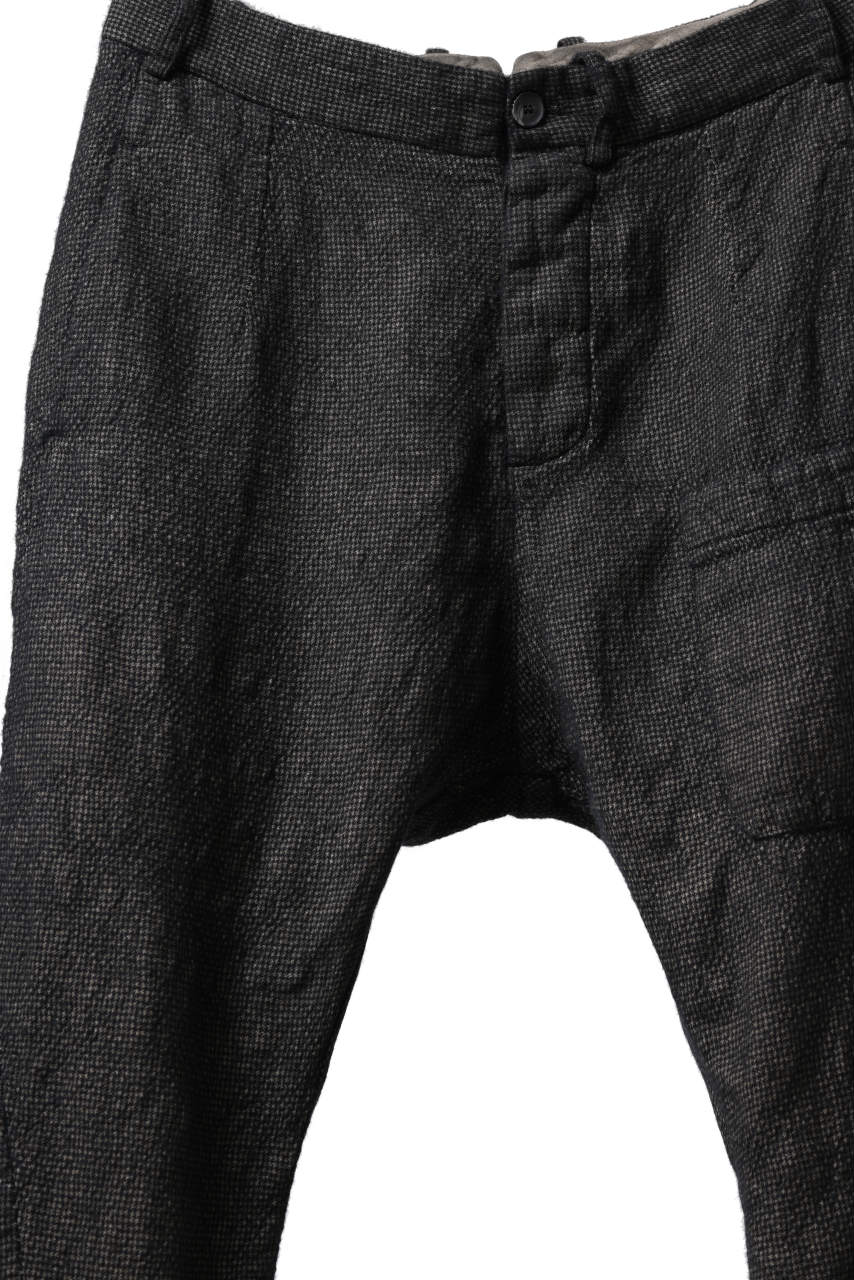 画像をギャラリービューアに読み込む, masnada BAGGY AVIATOR PANTS / OVER DYED HEMP AND WOOL (OVER DYE DUST)
