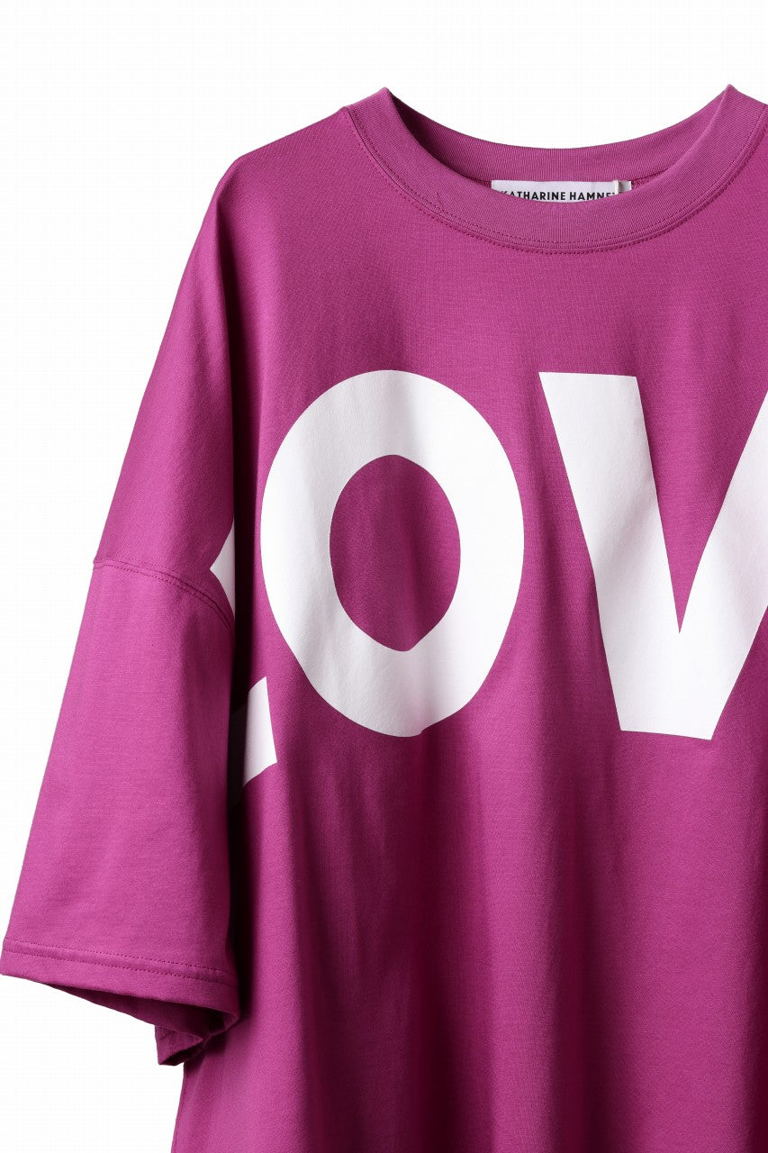 画像をギャラリービューアに読み込む, KATHARINE HAMNETT OVER SIZED TEE / LOVE (PINK)