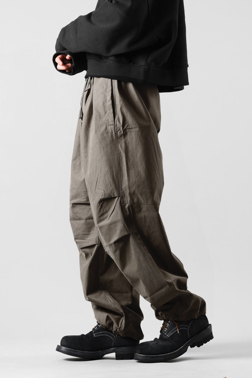 画像をギャラリービューアに読み込む, Ten c WIDE TROUSERS / GARMENT DYED (ASH GRAY)