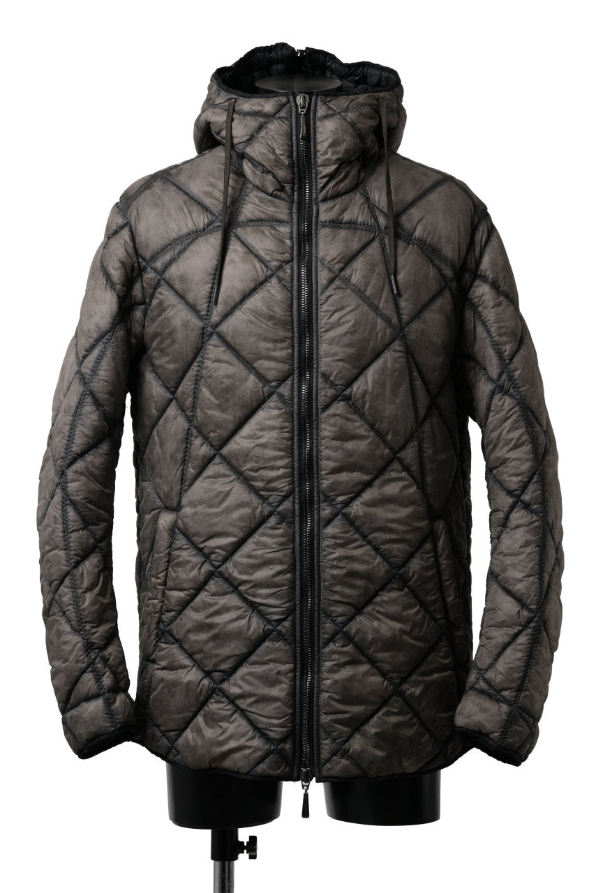 画像をギャラリービューアに読み込む, masnada QUILTED HOOD JACKET / OVER STUFFED PAPER NYLON (DUST)