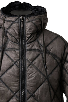 画像をギャラリービューアに読み込む, masnada QUILTED HOOD JACKET / OVER STUFFED PAPER NYLON (DUST)