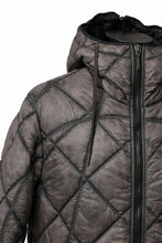 画像をギャラリービューアに読み込む, masnada QUILTED HOOD JACKET / OVER STUFFED PAPER NYLON (DUST)