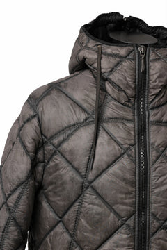 画像をギャラリービューアに読み込む, masnada QUILTED HOOD JACKET / OVER STUFFED PAPER NYLON (DUST)