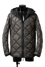 画像をギャラリービューアに読み込む, masnada QUILTED HOOD JACKET / OVER STUFFED PAPER NYLON (DUST)