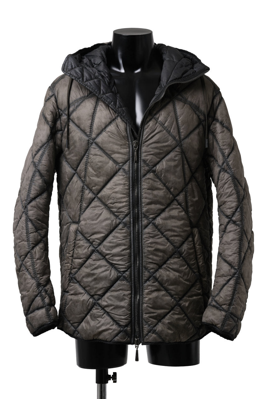 画像をギャラリービューアに読み込む, masnada QUILTED HOOD JACKET / OVER STUFFED PAPER NYLON (DUST)