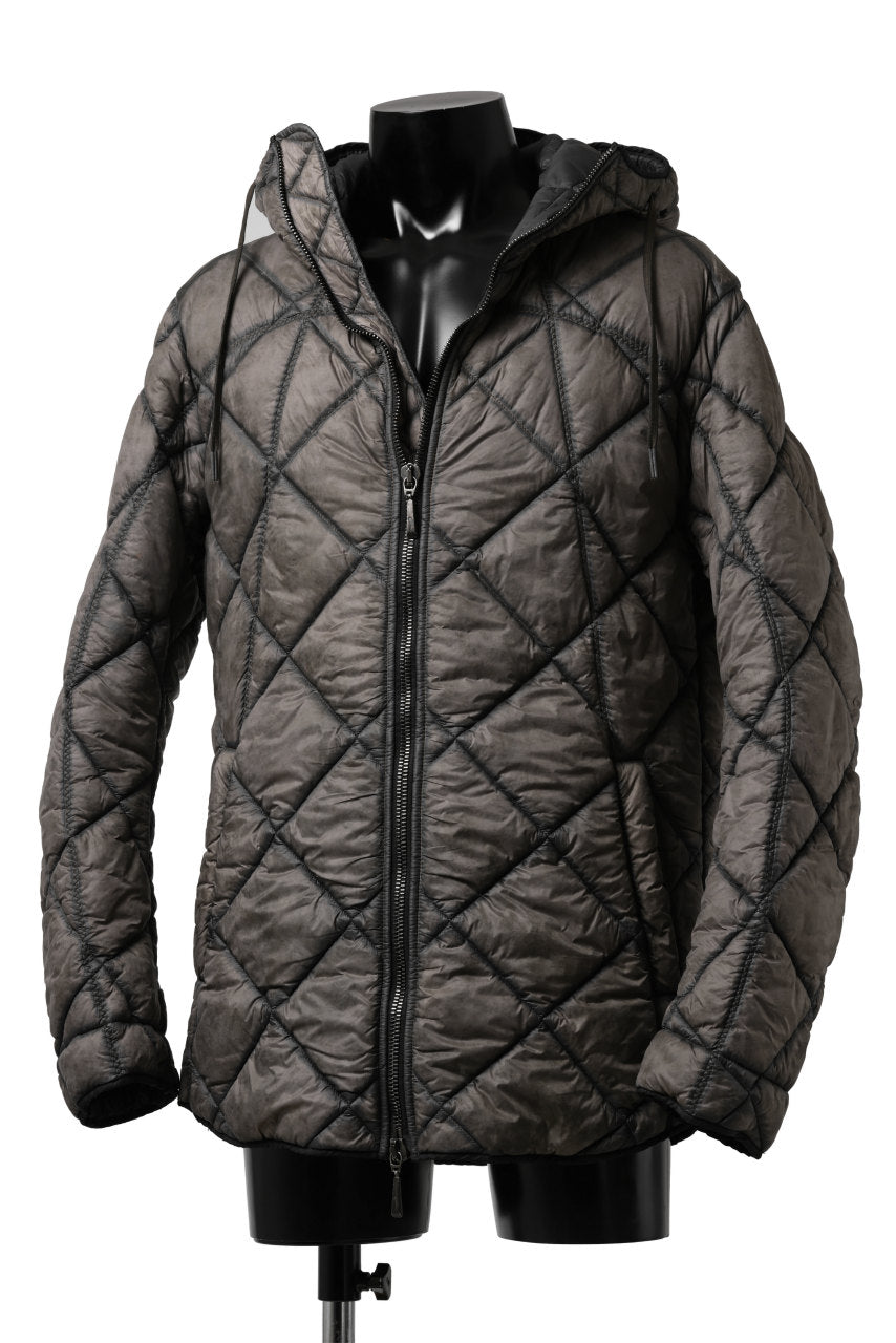 画像をギャラリービューアに読み込む, masnada QUILTED HOOD JACKET / OVER STUFFED PAPER NYLON (DUST)
