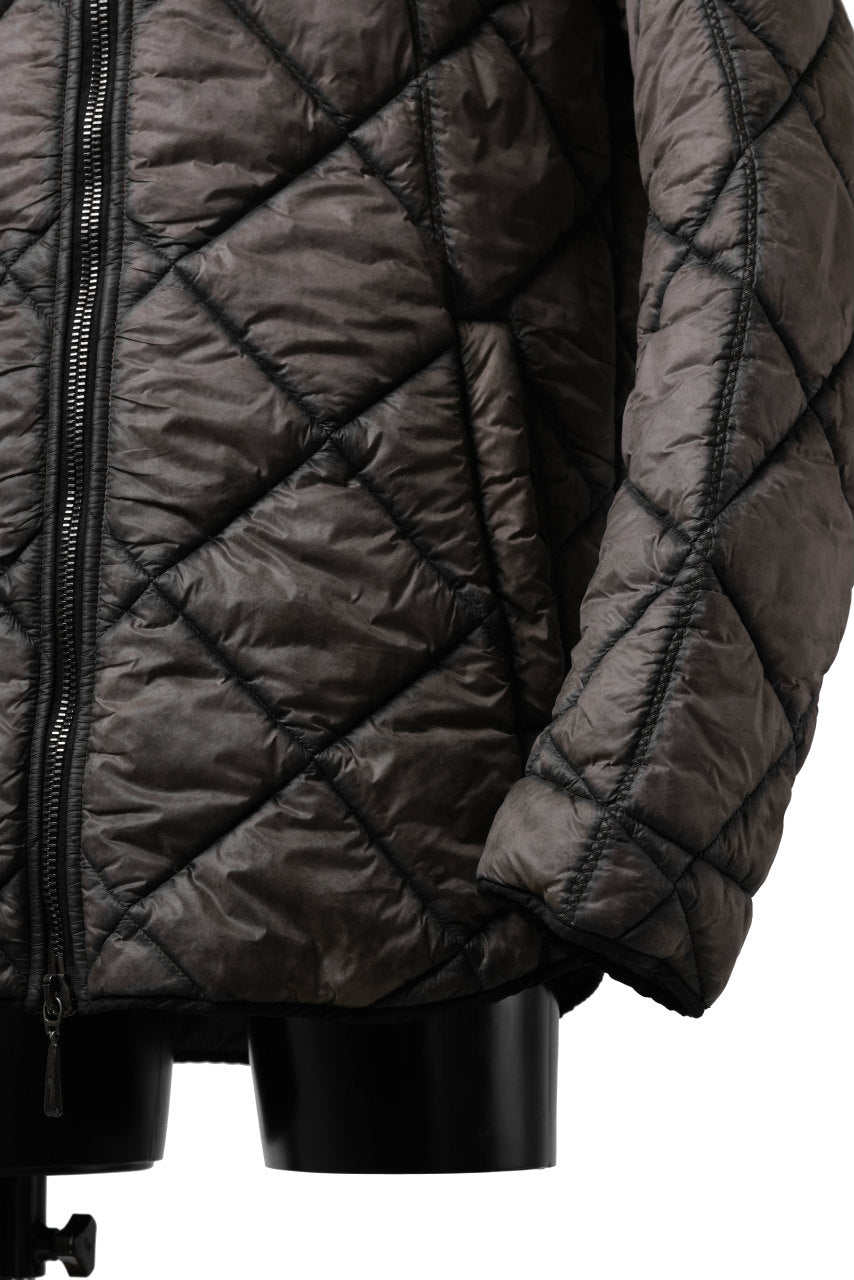 画像をギャラリービューアに読み込む, masnada QUILTED HOOD JACKET / OVER STUFFED PAPER NYLON (DUST)