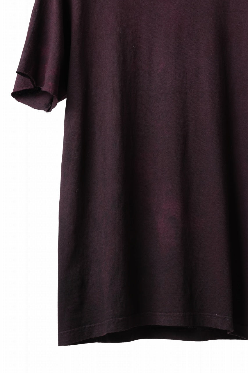 Load image into Gallery viewer, KLASICA HAZE LOOSE FIT HAND DYED TEE (DARK RED)