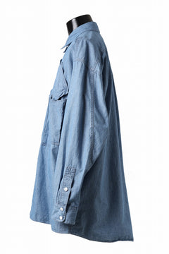 画像をギャラリービューアに読み込む, KATHARINE HAMNETT MULTI POCKET DENIM SHIRT / ORGANIC COTTON (LIGHT BLUE)