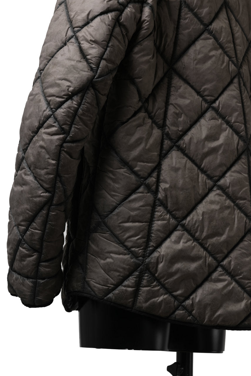 画像をギャラリービューアに読み込む, masnada QUILTED HOOD JACKET / OVER STUFFED PAPER NYLON (DUST)