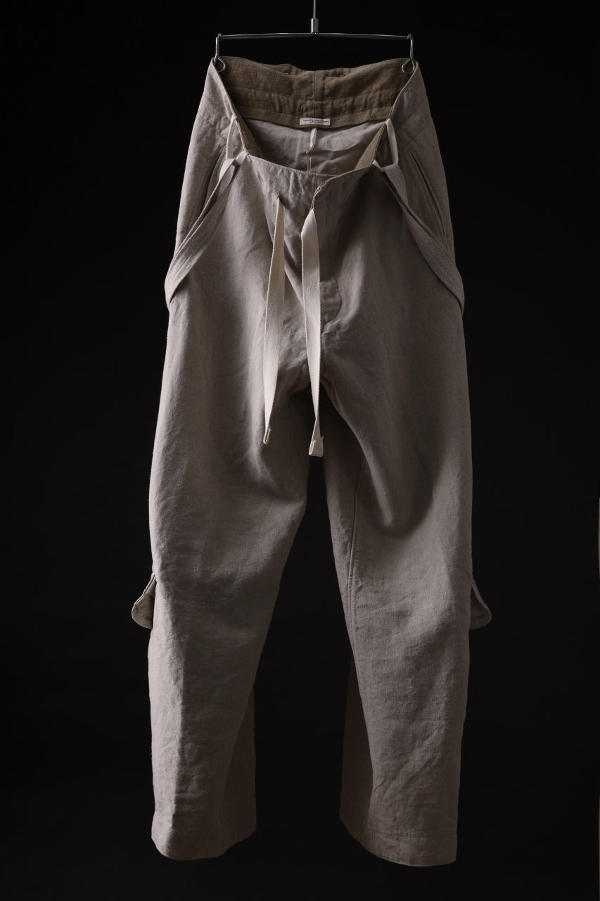 Load image into Gallery viewer, sus-sous trousers tanker / L100 heavy poplin washer (NATURAL)