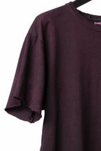 画像をギャラリービューアに読み込む, KLASICA HAZE LOOSE FIT HAND DYED TEE (DARK RED)