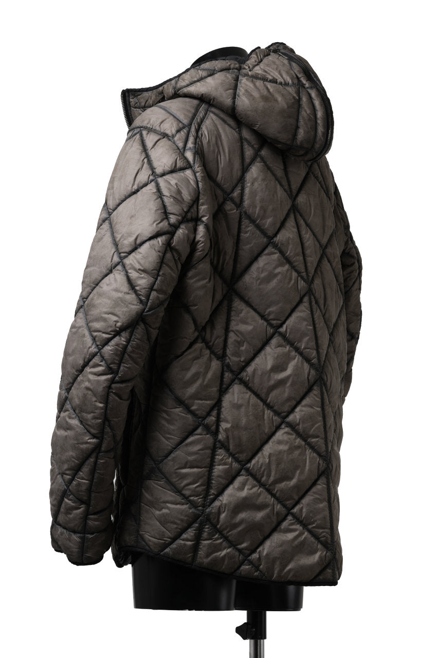 画像をギャラリービューアに読み込む, masnada QUILTED HOOD JACKET / OVER STUFFED PAPER NYLON (DUST)