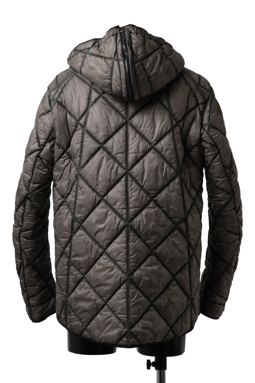 画像をギャラリービューアに読み込む, masnada QUILTED HOOD JACKET / OVER STUFFED PAPER NYLON (DUST)