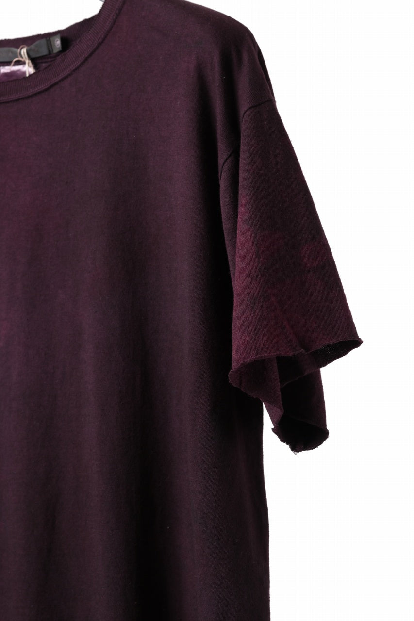 Load image into Gallery viewer, KLASICA HAZE LOOSE FIT HAND DYED TEE (DARK RED)