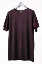 Load image into Gallery viewer, KLASICA HAZE LOOSE FIT HAND DYED TEE (DARK RED)