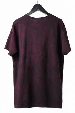 画像をギャラリービューアに読み込む, KLASICA HAZE LOOSE FIT HAND DYED TEE (DARK RED)