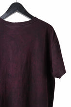 画像をギャラリービューアに読み込む, KLASICA HAZE LOOSE FIT HAND DYED TEE (DARK RED)