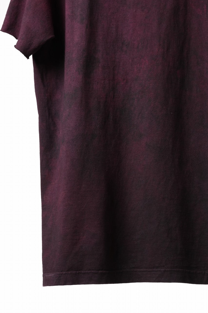Load image into Gallery viewer, KLASICA HAZE LOOSE FIT HAND DYED TEE (DARK RED)