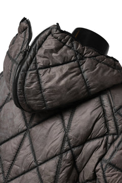 画像をギャラリービューアに読み込む, masnada QUILTED HOOD JACKET / OVER STUFFED PAPER NYLON (DUST)