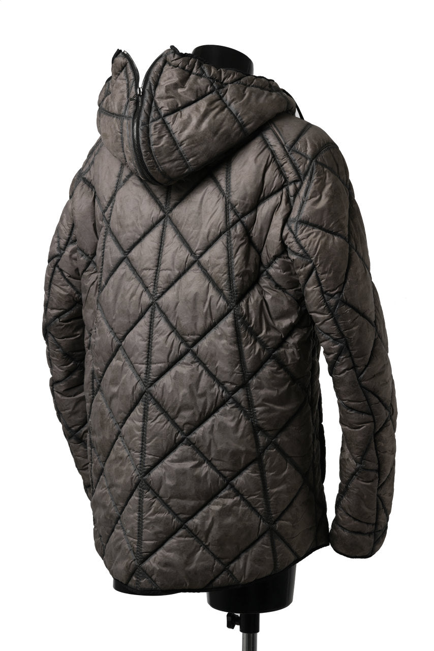画像をギャラリービューアに読み込む, masnada QUILTED HOOD JACKET / OVER STUFFED PAPER NYLON (DUST)