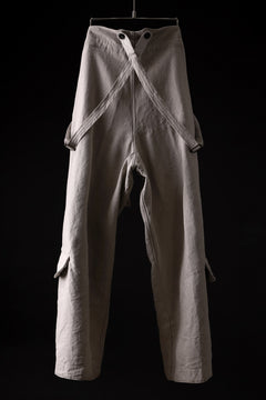 Load image into Gallery viewer, sus-sous trousers tanker / L100 heavy poplin washer (NATURAL)