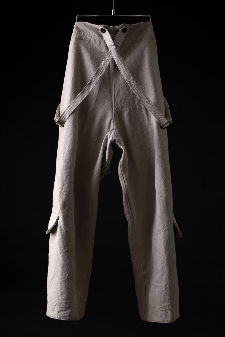 Load image into Gallery viewer, sus-sous trousers tanker / L100 heavy poplin washer (NATURAL)