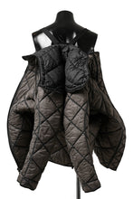 画像をギャラリービューアに読み込む, masnada QUILTED HOOD JACKET / OVER STUFFED PAPER NYLON (DUST)