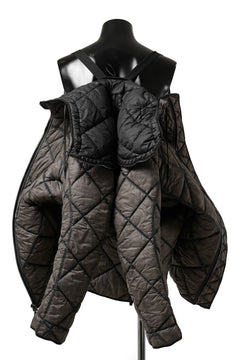 画像をギャラリービューアに読み込む, masnada QUILTED HOOD JACKET / OVER STUFFED PAPER NYLON (DUST)