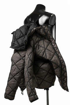 画像をギャラリービューアに読み込む, masnada QUILTED HOOD JACKET / OVER STUFFED PAPER NYLON (DUST)