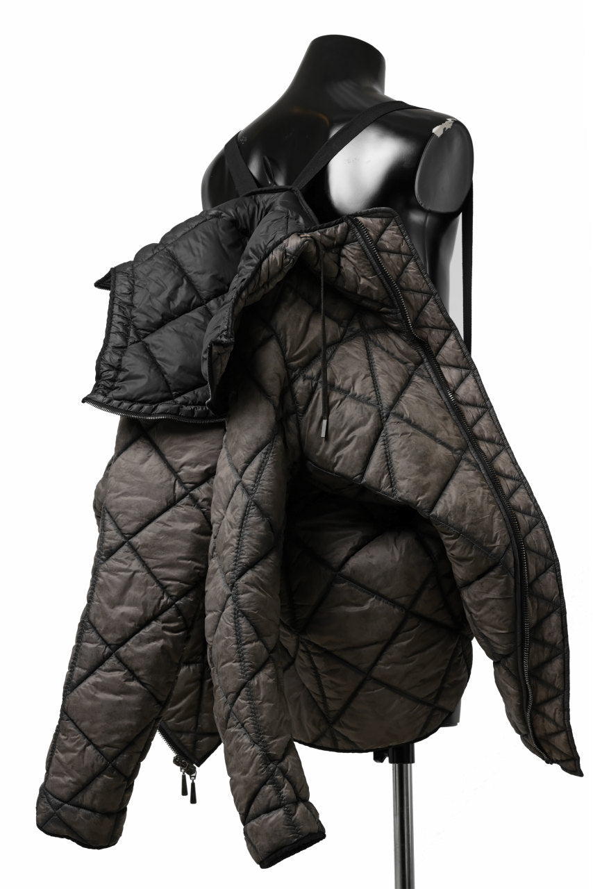 画像をギャラリービューアに読み込む, masnada QUILTED HOOD JACKET / OVER STUFFED PAPER NYLON (DUST)