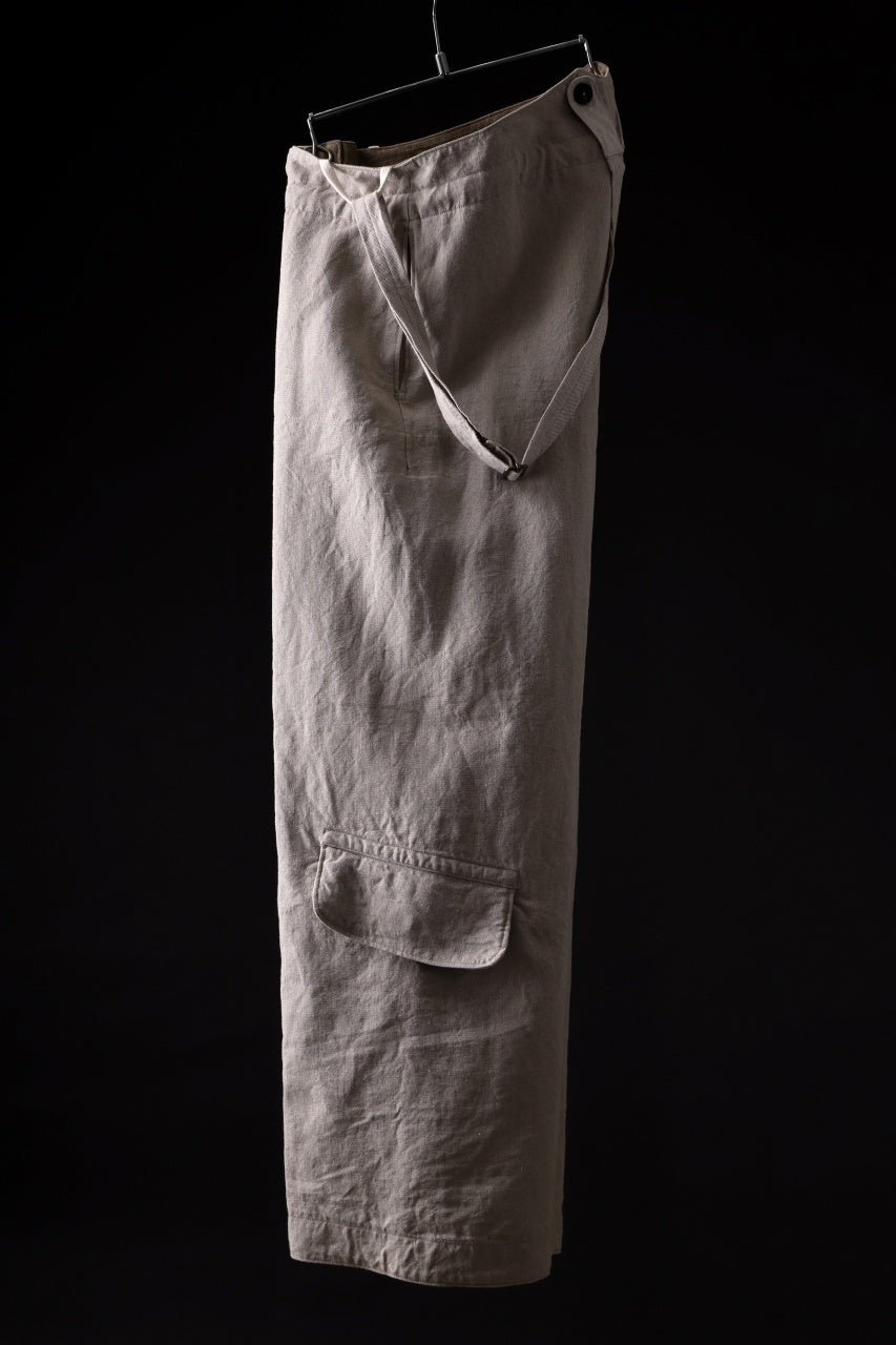 Load image into Gallery viewer, sus-sous trousers tanker / L100 heavy poplin washer (NATURAL)