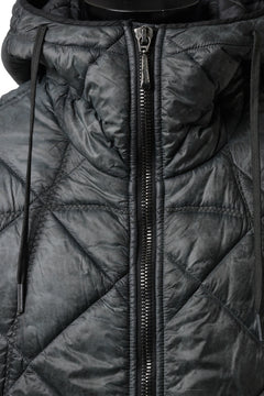 画像をギャラリービューアに読み込む, masnada QUILTED HOOD JACKET / OVER STUFFED PAPER NYLON (LEGION)