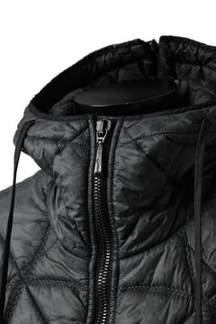 画像をギャラリービューアに読み込む, masnada QUILTED HOOD JACKET / OVER STUFFED PAPER NYLON (LEGION)