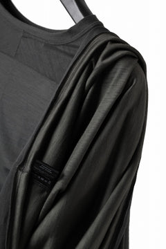 Load image into Gallery viewer, KLASICA BIG T OVER SIZED POCKET TEE / BRETHABLE  WOOL REBIRTH JERSEY (MOSS)