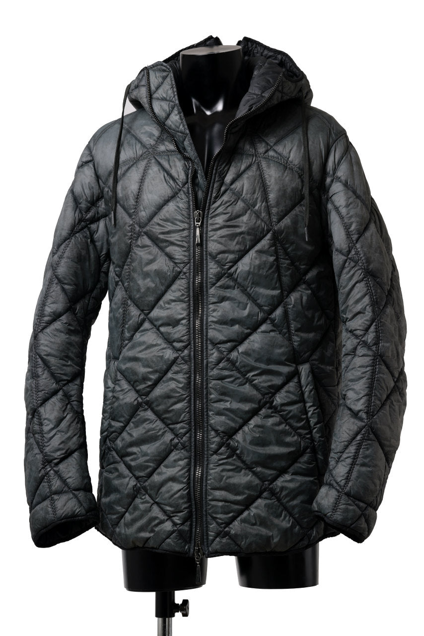 画像をギャラリービューアに読み込む, masnada QUILTED HOOD JACKET / OVER STUFFED PAPER NYLON (LEGION)