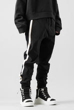 画像をギャラリービューアに読み込む, thom/krom SIDE LINE JOGGER PANTS / ELASTIC VISCOSE NYLON (BLACK)