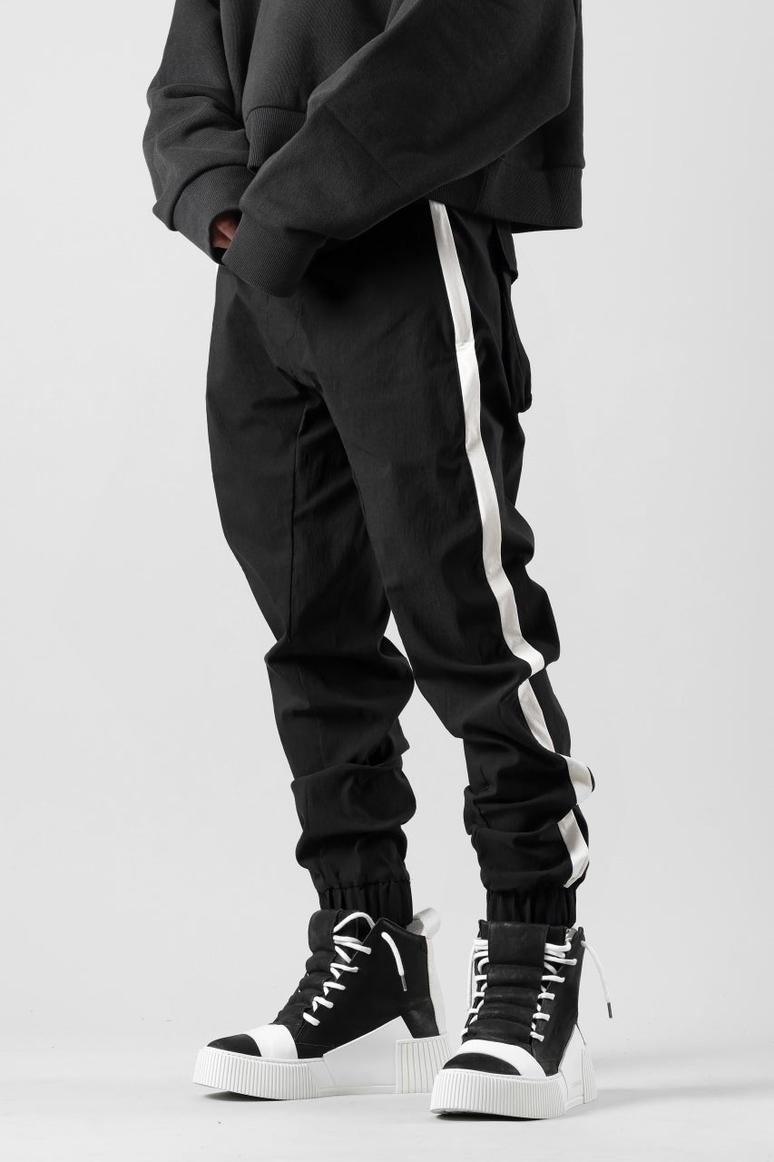画像をギャラリービューアに読み込む, thom/krom SIDE LINE JOGGER PANTS / ELASTIC VISCOSE NYLON (BLACK)