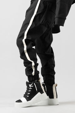 画像をギャラリービューアに読み込む, thom/krom SIDE LINE JOGGER PANTS / ELASTIC VISCOSE NYLON (BLACK)
