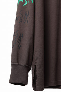 画像をギャラリービューアに読み込む, FACETASM GRAPHIC LONG SLEEVE TEE (BROWN)