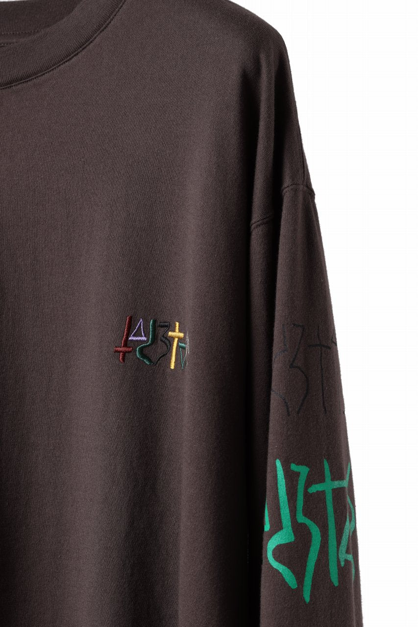 画像をギャラリービューアに読み込む, FACETASM GRAPHIC LONG SLEEVE TEE (BROWN)