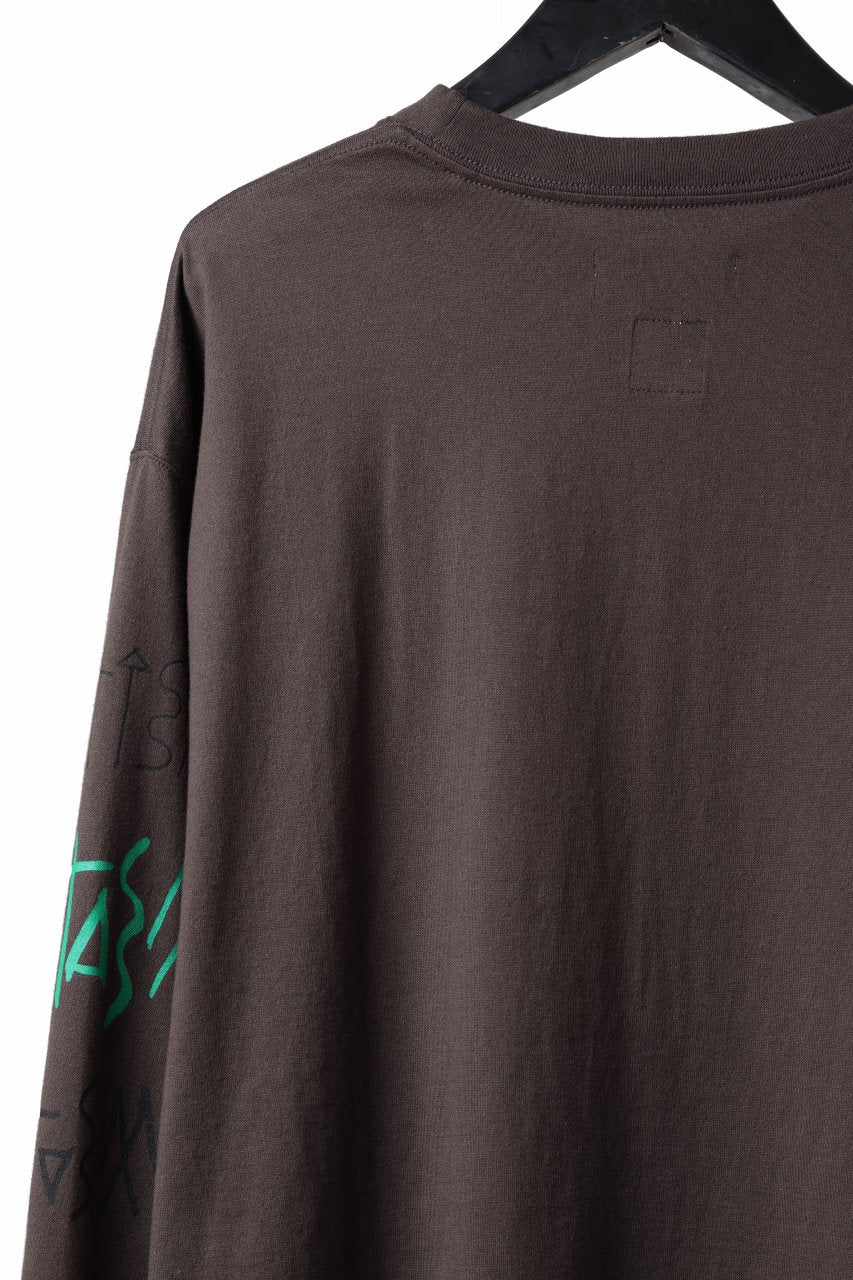 画像をギャラリービューアに読み込む, FACETASM GRAPHIC LONG SLEEVE TEE (BROWN)