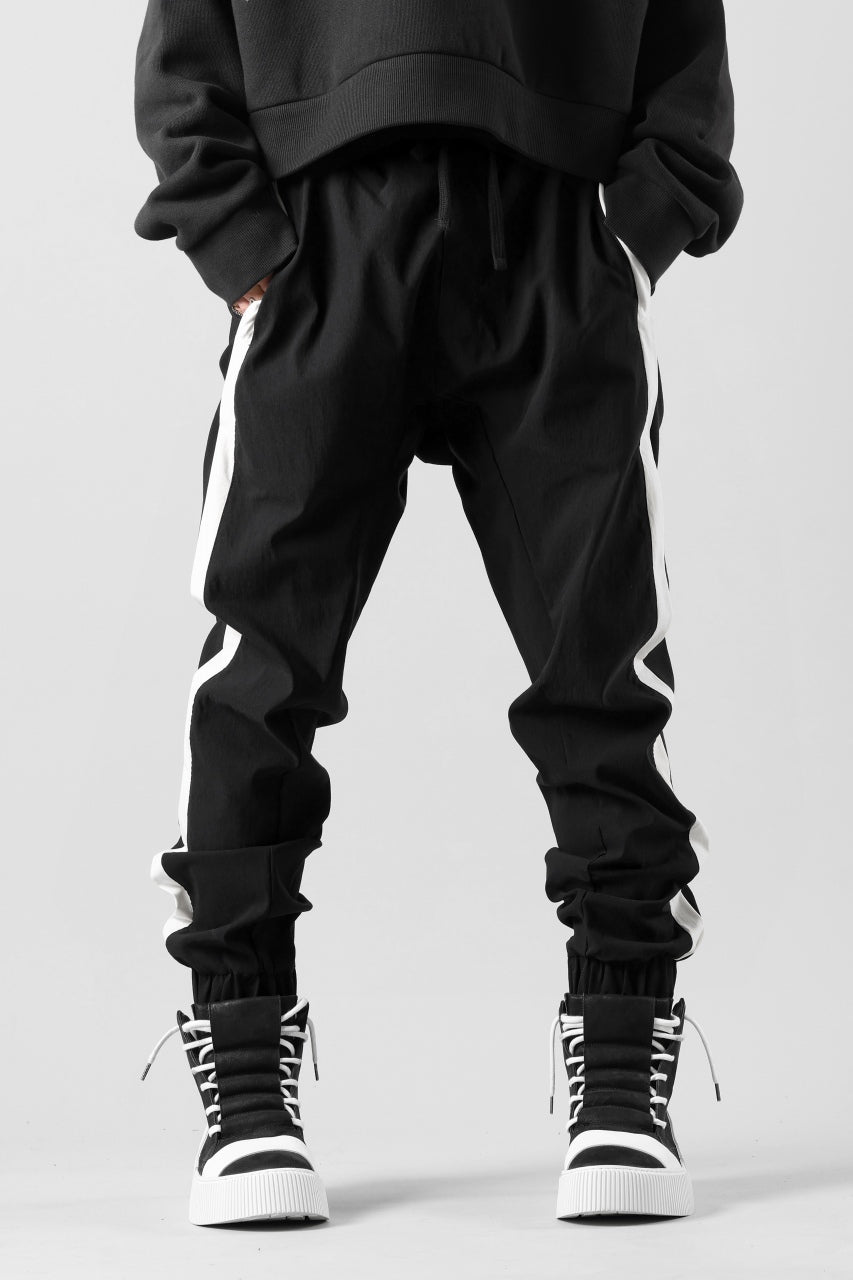 画像をギャラリービューアに読み込む, thom/krom SIDE LINE JOGGER PANTS / ELASTIC VISCOSE NYLON (BLACK)