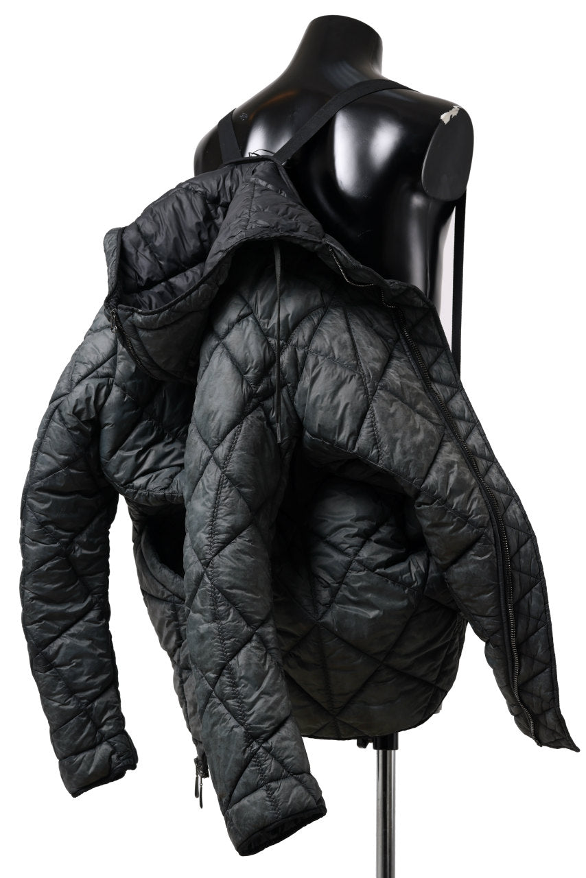画像をギャラリービューアに読み込む, masnada QUILTED HOOD JACKET / OVER STUFFED PAPER NYLON (LEGION)