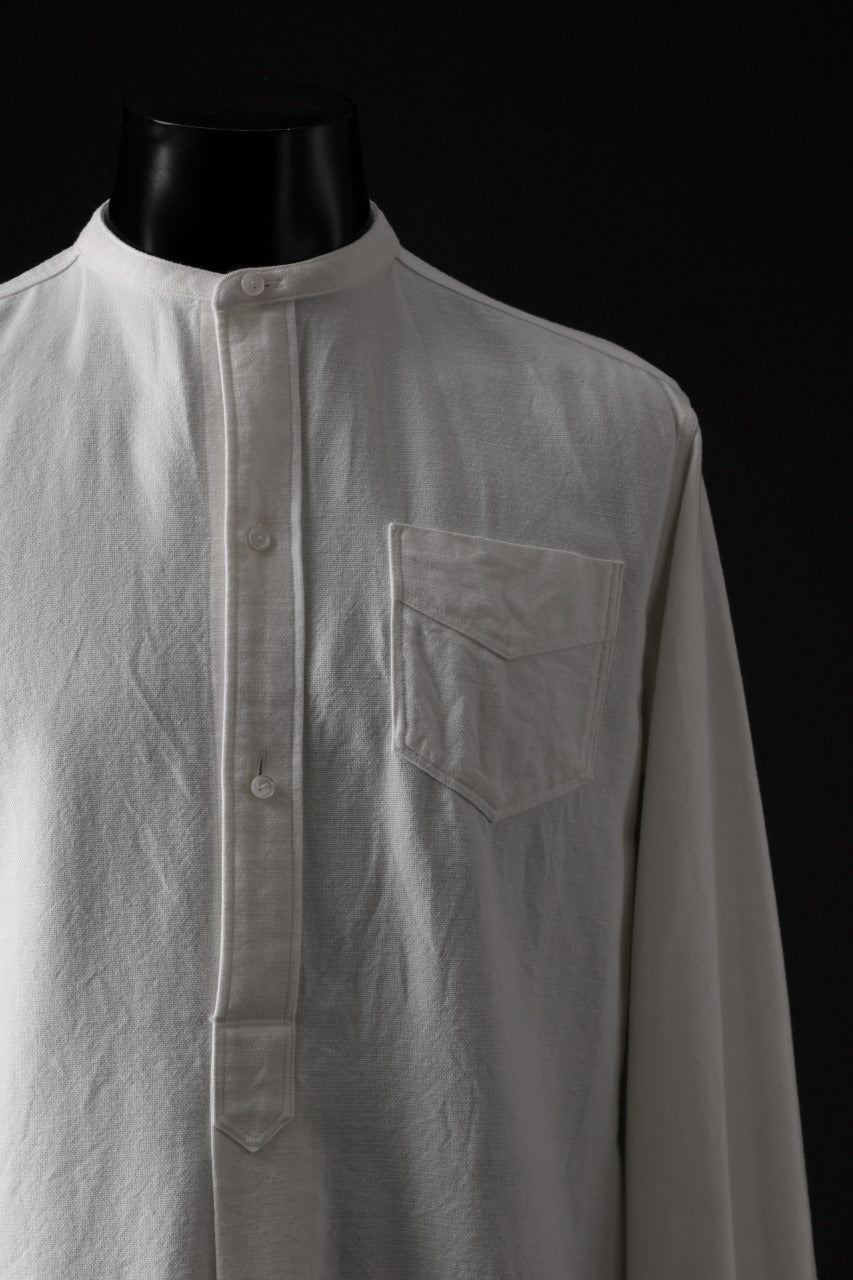 sus-sous shirt officers pullover / C100 3/2 OX (WHITE)
