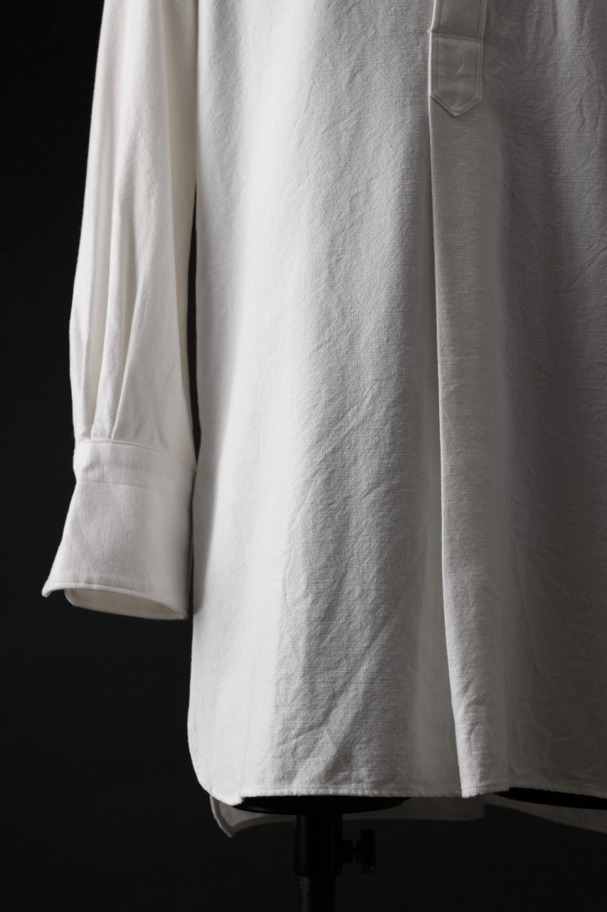 画像をギャラリービューアに読み込む, sus-sous shirt officers pullover / C100 3/2 OX (WHITE)