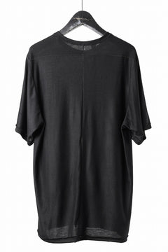 画像をギャラリービューアに読み込む, KLASICA BIG T OVER SIZED POCKET TEE / BRETHABLE  WOOL REBIRTH JERSEY (BLACK)