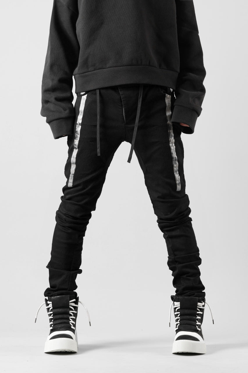 画像をギャラリービューアに読み込む, BORIS BIDJAN SABERI TIGHT FIT PANTS / OBJECT DYED & SEAM TAPED "P13.TF-F1939" (BLACK)