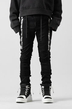 画像をギャラリービューアに読み込む, BORIS BIDJAN SABERI TIGHT FIT PANTS / OBJECT DYED & SEAM TAPED "P13.TF-F1939" (BLACK)