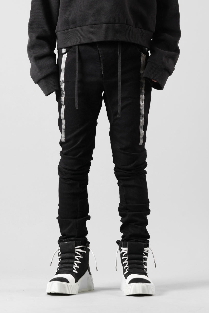 画像をギャラリービューアに読み込む, BORIS BIDJAN SABERI TIGHT FIT PANTS / OBJECT DYED & SEAM TAPED "P13.TF-F1939" (BLACK)